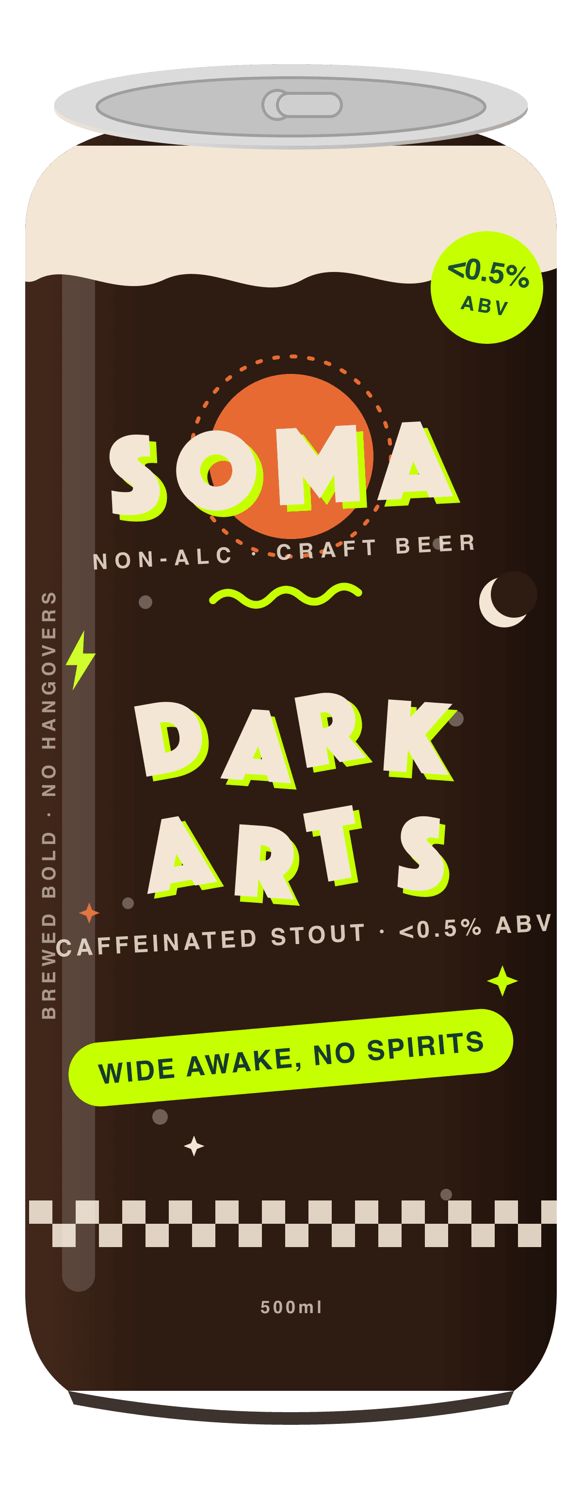 SOMA Dark Arts Espresso caffeinated stout can