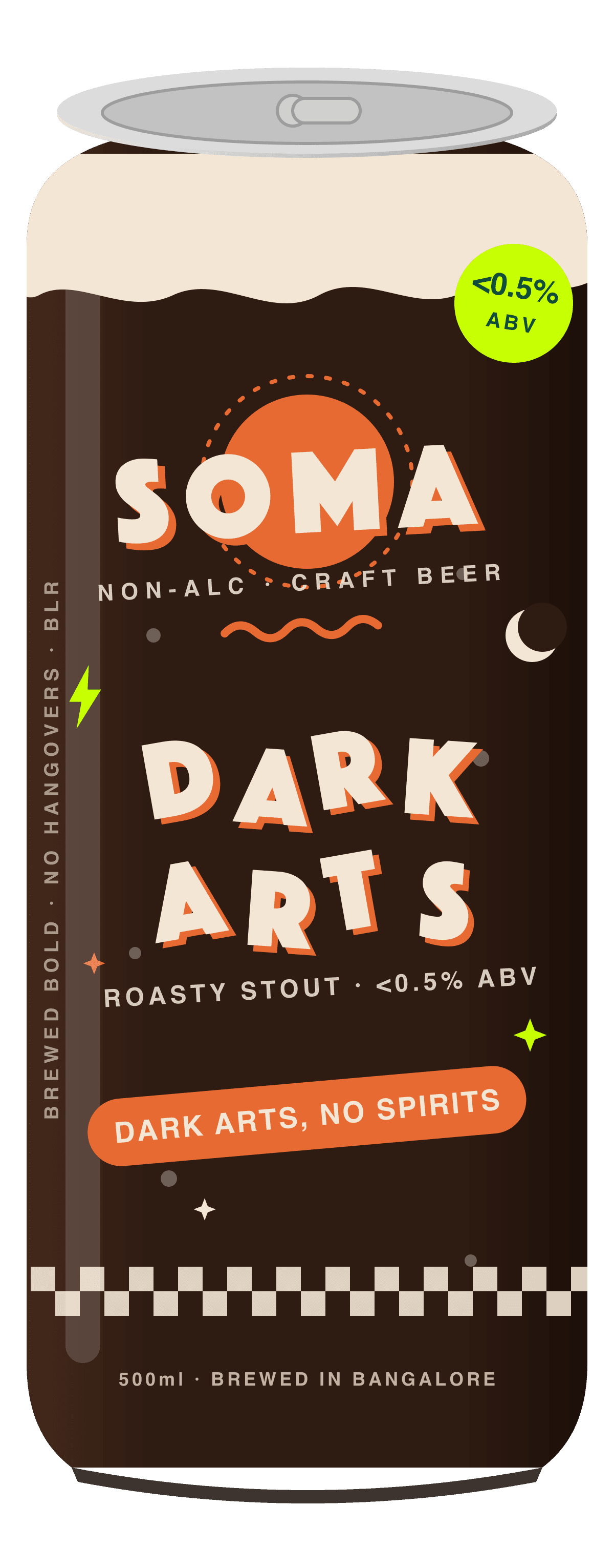 SOMA Dark Arts stout can